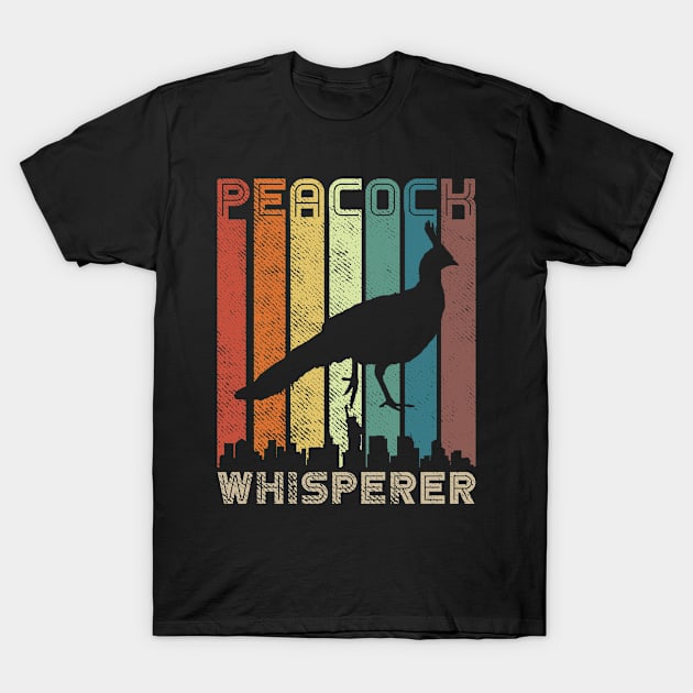 Vintage Peacock Whisperer Funny Animal Raising Lovers T-Shirt by Navarra